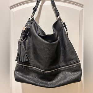 Phase 3 black hobo bag